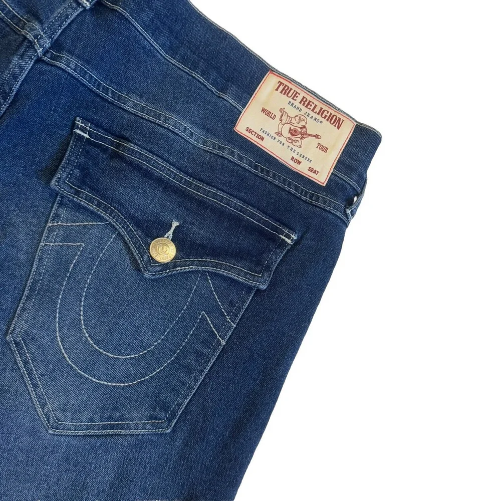 NWT True Religion Ricky Relaxed Straight Flap Jeans 34X34 Men Blue Orig.$159